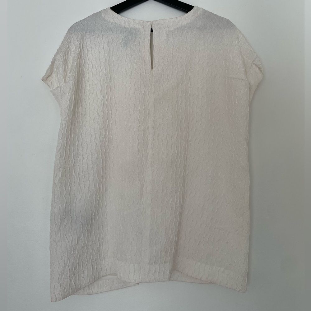 Donna Karan New York Textured Oversized Blouse Size XL - Picture 4 of 5